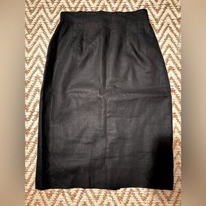 LINEN Lined Skirt - By Valerie Stevens